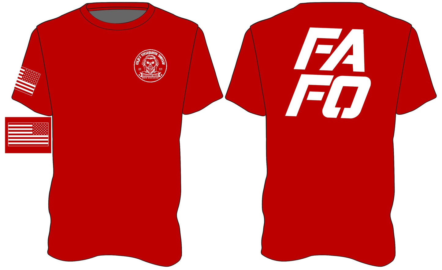 CLAY EDWARDS SHOW FRONT / FAFO BACK SHIRT