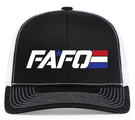 FAFO TRUCKER HAT (BLACK W/ MESH BACK