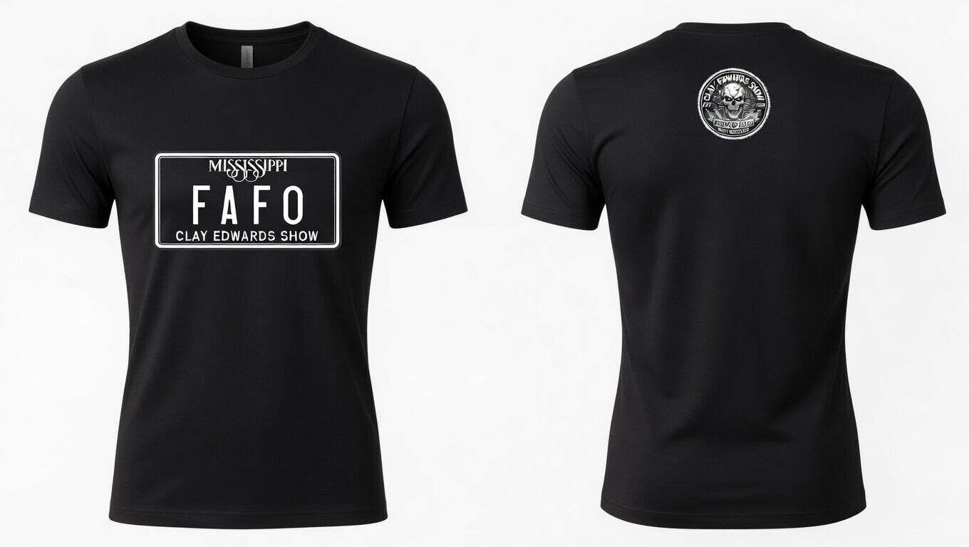 FAFO - MISSISSIPPI BLACK OUT TAG SHIRT