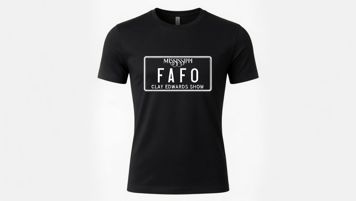 FAFO - MISSISSIPPI BLACK OUT TAG SHIRT